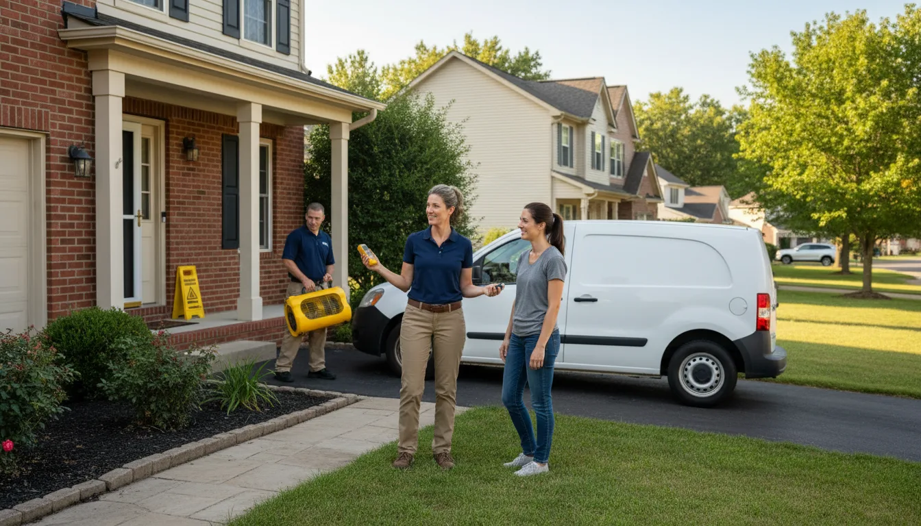 Water restoration image for Dehumidification And Cleanup Services in Carmine, TX